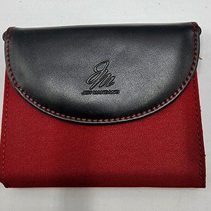 Joy Mangano Red / Brown Square Wallet